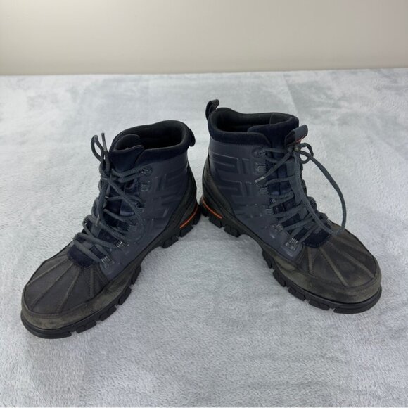 Polo Ralph Lauren Delton Duck Leather Boots Men's Size 10D Winter Outdoors - Picture 8 of 16